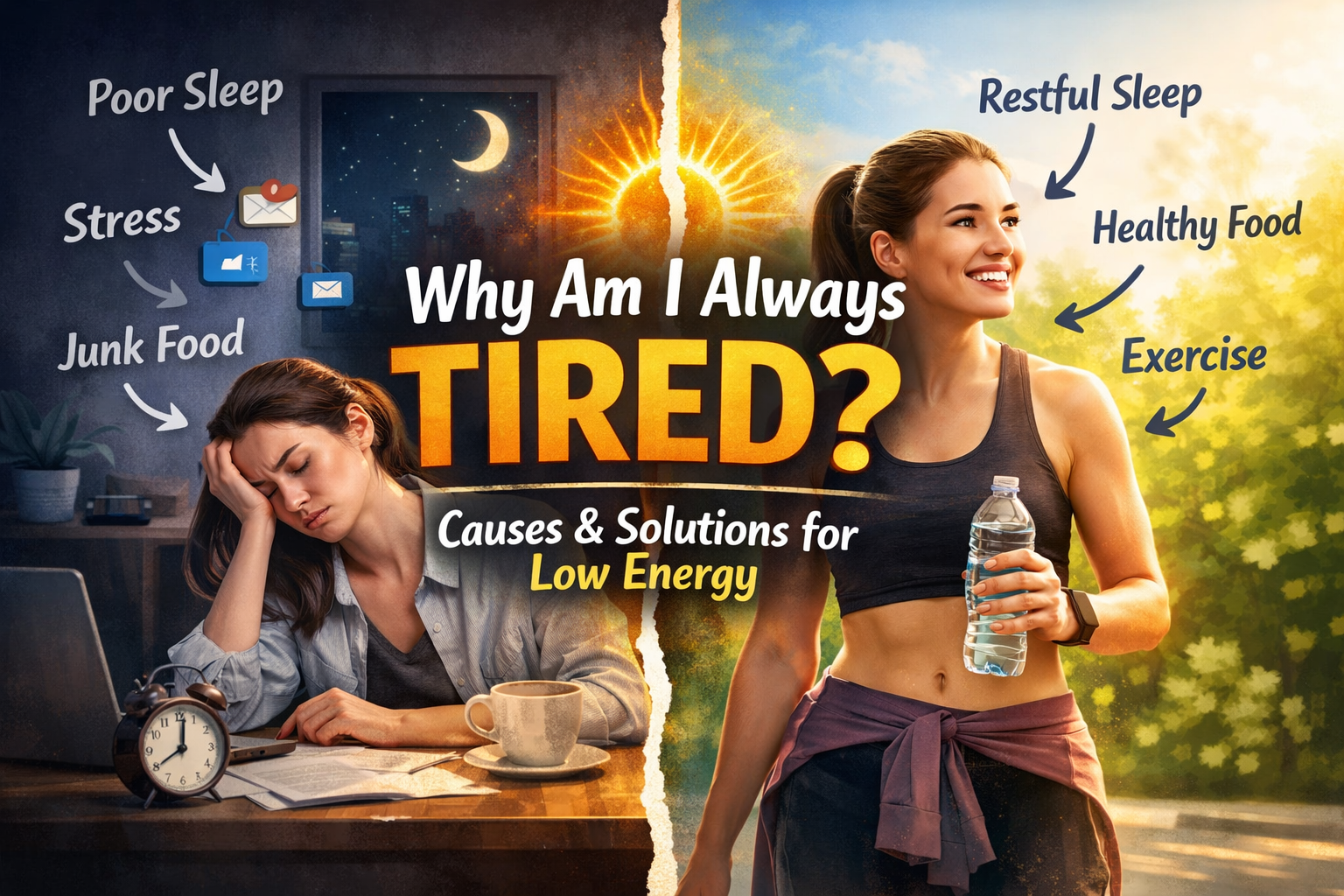 Why Am I Always Tired? Causes, Real Reasons & What Actually Helps